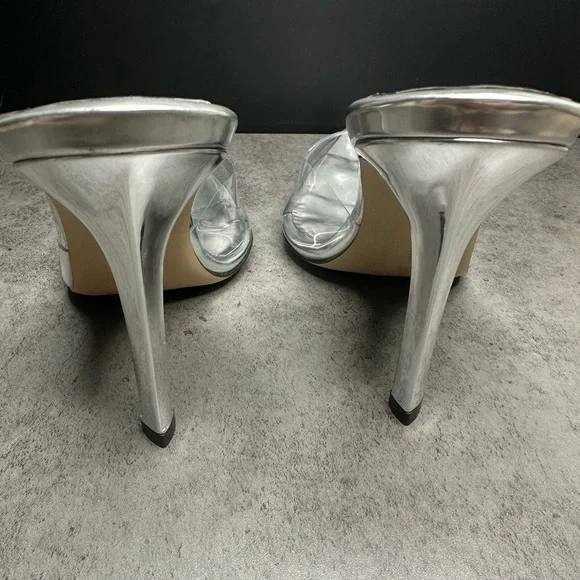 Good American “Cinderella” Glass Slipper Heels – Size 8.5 - Picture 3 of 6